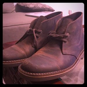 Clarks Brown Leather Shoes Size 11